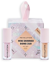 Zestaw - Makeup Revolution Mini Shimmer Bomb Duo Gift Set (lip/gloss/2x1.4ml) — Zdjęcie N1