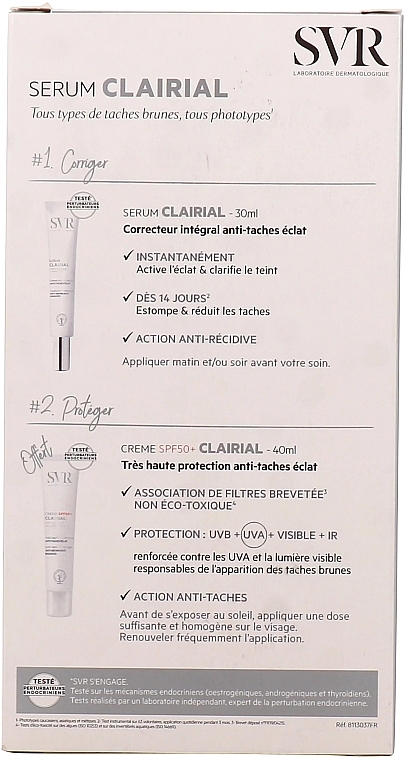 Zestaw - SVR Clairial Serum (ser/30ml + cr/40ml) — Zdjęcie N2