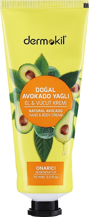 Krem do rąk i ciała z ekstraktem z awokado - Dermokil Hand & Body Cream Avocado Extract — Zdjęcie N1