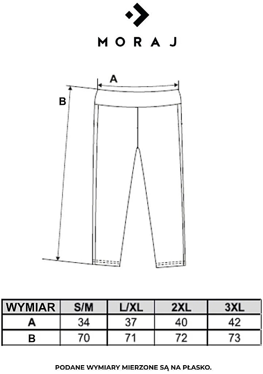 Damskie legginsy 3/4 Fitness, czarne - Moraj — Zdjęcie N2