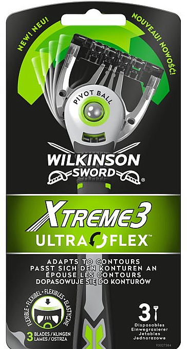 Zestaw jednorazowych maszynek do golenia - Wilkinson Sword Xtreme 3 UltraFlex — Zdjęcie N1