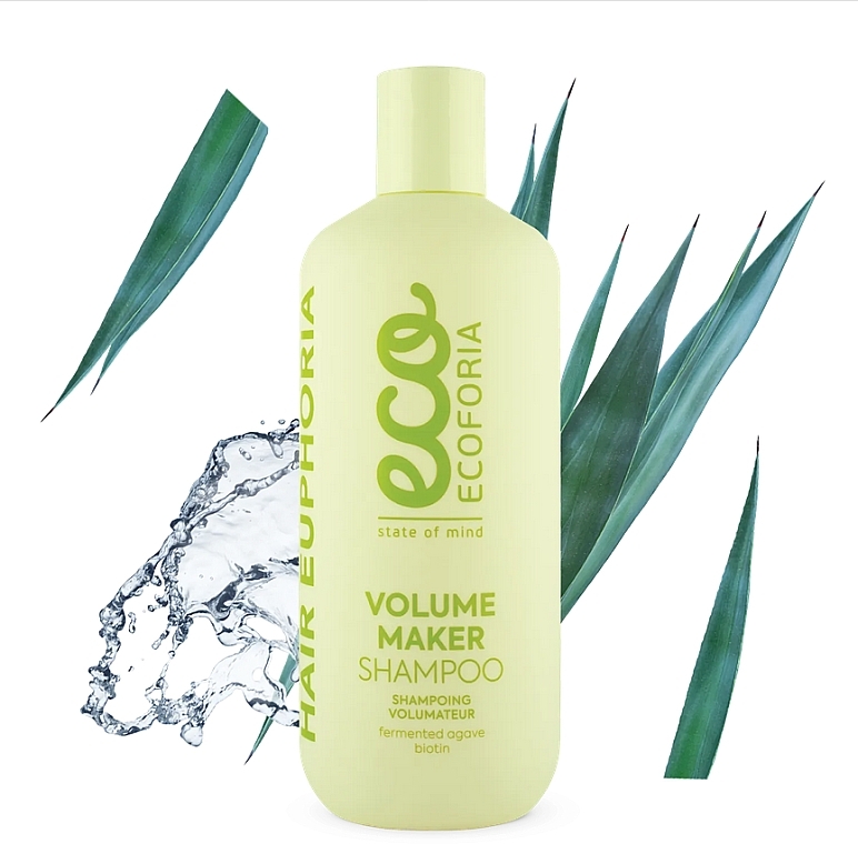 Szampon do włosów zwiększający objętość - Ecoforia Hair Euphoria Volume Maker Shampoo — Zdjęcie N1