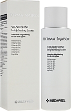 Witaminowy tonik wyrównujący koloryt skóry twarzy - MEDIPEEL Derma Maison Vitabenone Brightening Toner — Zdjęcie N2