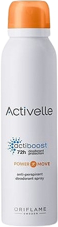 Dezodorant-antyperspirant w sprayu, 72 godziny - Oriflame Activelle Power Move — Zdjęcie N1