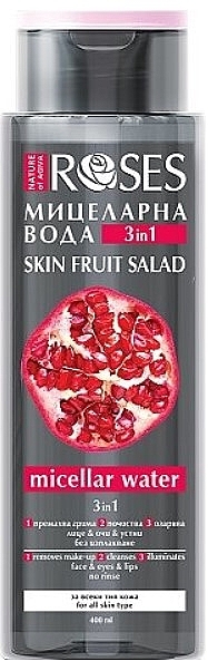 Płyn micelarny z ekstraktem z granatu i wodą różaną - Nature of Agiva Roses Skin Fruit Salad Micellar Water — Zdjęcie N1