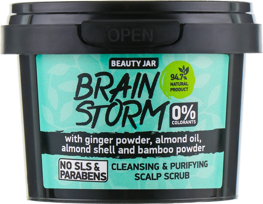 Oczyszczający peeling do skóry głowy - Beauty Jar Brain Storm Cleansing & Purifying Scalp Scrub — Zdjęcie N2