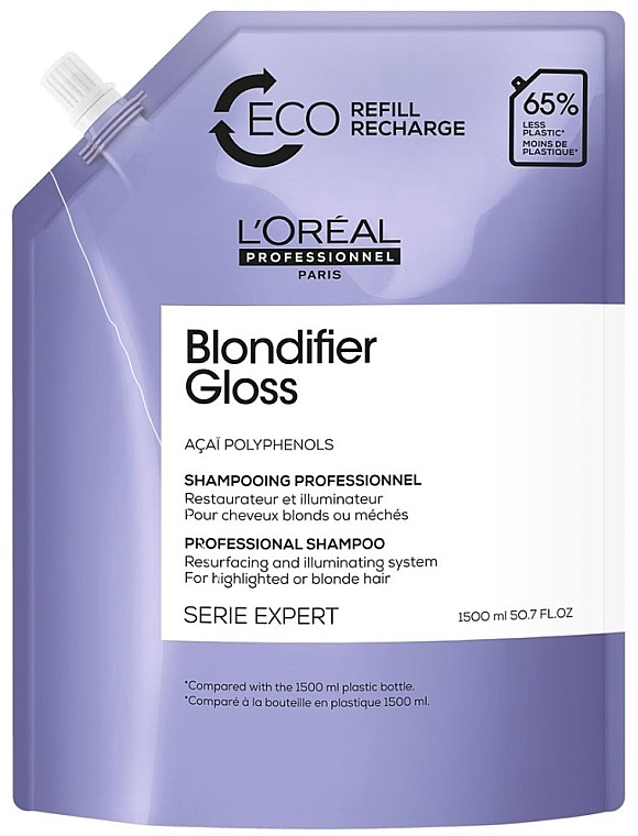 Szampon do włosów blond - L'Oreal Professionnel Serie Expert Blondifier Gloss Shampoo Refill — Zdjęcie N1
