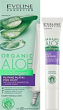 Płynne płatki pod oczy - Eveline Cosmetics Organic Aloe + Collagen — Zdjęcie N2
