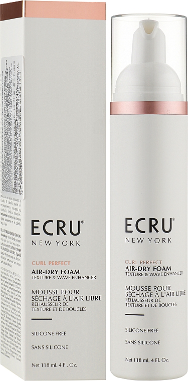 Pianka do stylizacji włosów bez suszarki do włosów - ECRU New York Curl Perfect Air-Dry Foam — Zdjęcie N2