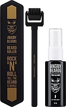Zestaw - Angry Beards Beard Roller & Tool Cleaner (roller/1pcs + tool/clean/50ml) — Zdjęcie N2