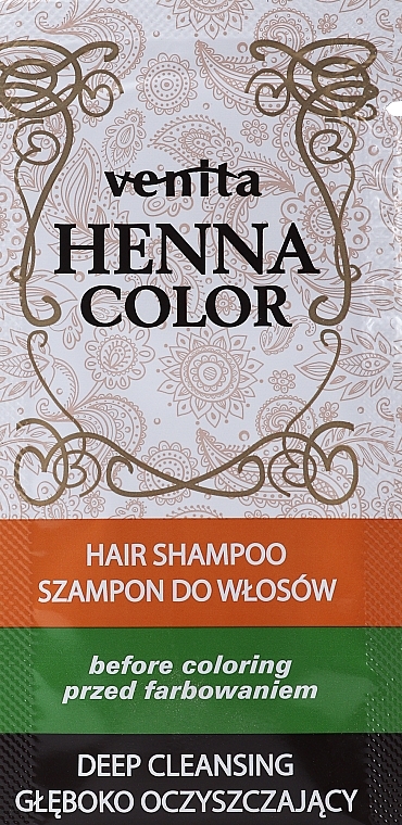 Głęboko oczyszczający szampon - Venita Henna Color Hair Shampoo Deep Cleansing (próbka) — Zdjęcie N3