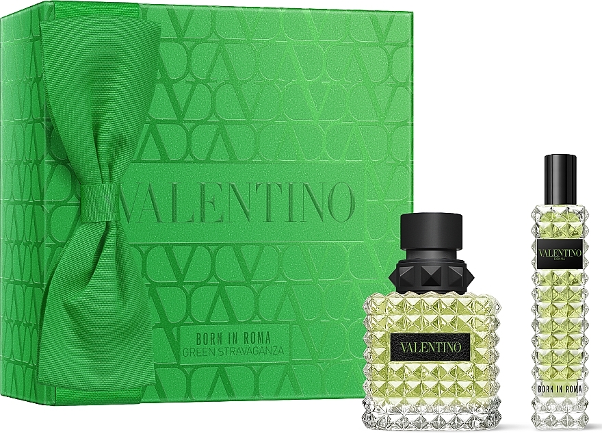 Valentino Born in Roma Green Stravaganza - Zestaw (edp/50ml + edp/15ml) — Zdjęcie N1