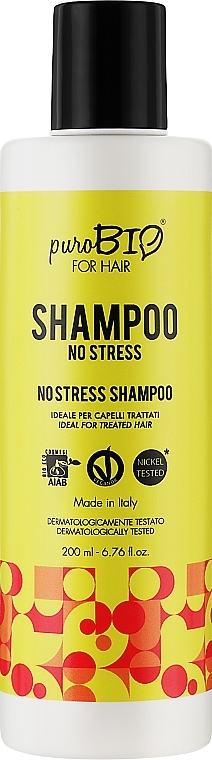 Szampon do włosów No Stress - puroBIO Cosmetics For Hair No Stress Shampoo — Zdjęcie N1