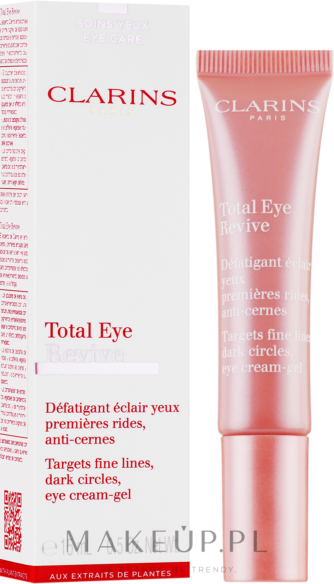 Krem-żel na pierwsze zmarszczki i cienie pod oczami - Clarins Total Eye Revive — Zdjęcie 15 ml
