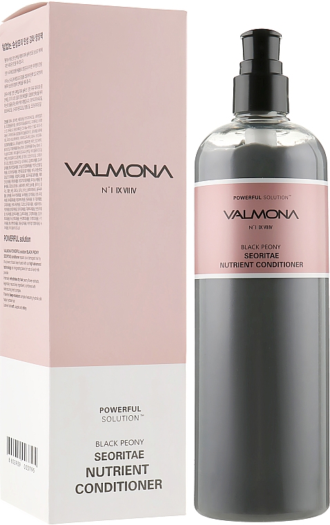 Odżywka do włosów z ekstraktem z czarnej fasoli - Valmona Powerful Solution Black Peony Seoritae Nutrient Conditioner — Zdjęcie N4