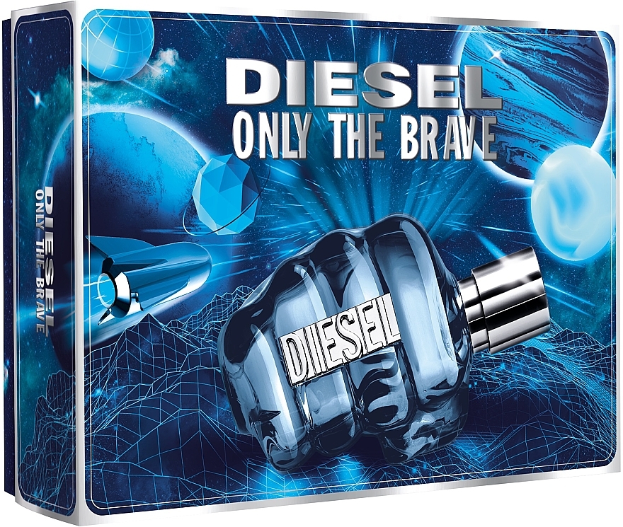 Diesel Only The Brave - Zestaw (edt 75 ml + sh/g 100 ml + sh/g 50 ml) — Zdjęcie N2