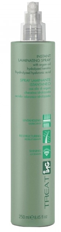Laminujący lakier do włosów z kwasem hialuronowym - ING Professional Treating Instant Laminating Spray — Zdjęcie N1