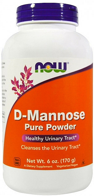 Naturalny suplement w proszku, 170 g - Now Foods D-Mannose — Zdjęcie N1