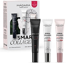 Zestaw - Madara Cosmetics Smart Collagen 3-in-1 Skincare Set (eye/cr/15ml + f/cr/15ml + n/cr/15ml) — Zdjęcie N1