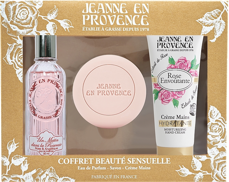 Jeanne en Provence Rose - Zestaw (edp/60 ml + h/cr/75ml + soap/100 g) — Zdjęcie N1