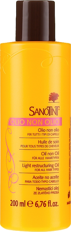 Rewitalizujący olejek do włosów - Sanotint Oil Non Oil — Zdjęcie N2