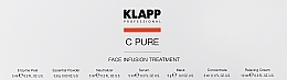 Kup Zestaw do pielęgnacji cery trądzikowej - Klapp C Pure Face Infusion Treatment (peel/5ml + powder/0.8g + neutr/5ml + mask/5g + serum/5ml + gel/3ml + cr/10ml)