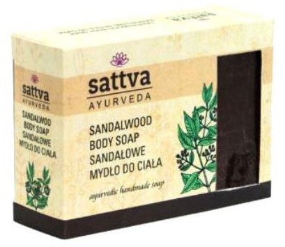 Mydło w kostce do ciała Drzewo sandałowe - Sattva Ayurveda Sandalwood Body Soap