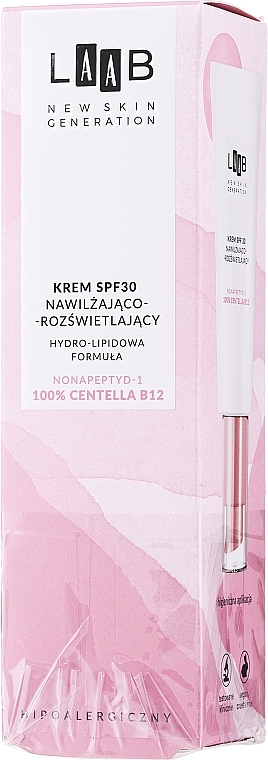 PRZECENA! Nawilżająco-rozświetlający krem ​​do twarzy SPF 30 - AA Cosmetics LAAB New Skin Generation * — Zdjęcie N1