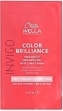 Szampon do włosów farbowanych - Wella Professionals Invigo Color Brilliance Color Shampoo (saszetka)  — Zdjęcie N1