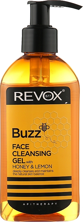 Nawilżający żel do mycia twarzy Miód i cytryna - Revox Buzz Face Cleansing Gel