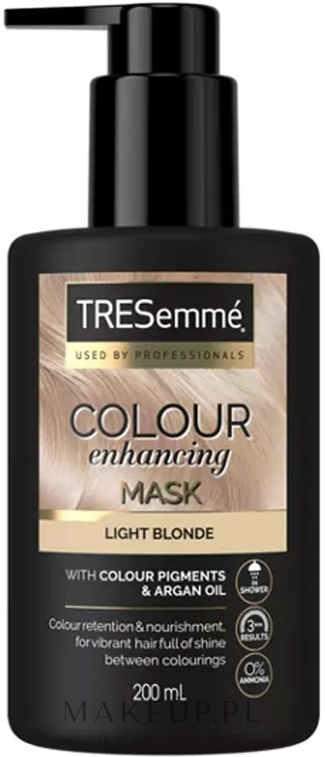 Maska wzmacniająca kolor - Tresemme Colour Enhancing Mask — Zdjęcie Light Blonde
