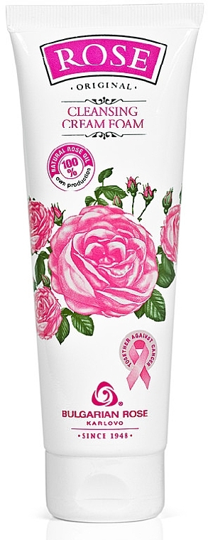 Oczyszczająca pianka-krem - Bulgarska Rosa Rose Original Cleansing Cream Foam — Zdjęcie N1