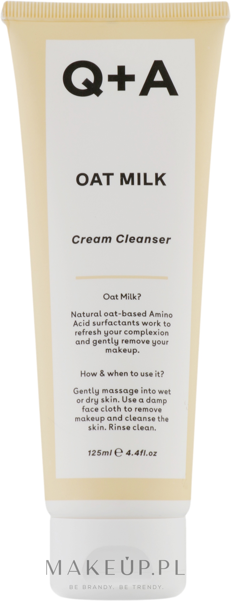 Żel oczyszczający do twarzy - Q+A Oat Milk Cream Cleanser — Zdjęcie 125 ml