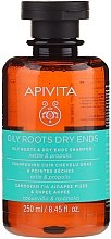 Kup Normalizujący szampon do włosów Pokrzywa i propolis - Apivita Shampoo For Oily Roots And Dry Ends With Nettle & Propolis