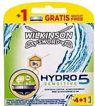 Wymienne wkłady do golenia, 4+1 sztuk - Wilkinson Hydro 5 Sensitive — Zdjęcie N1