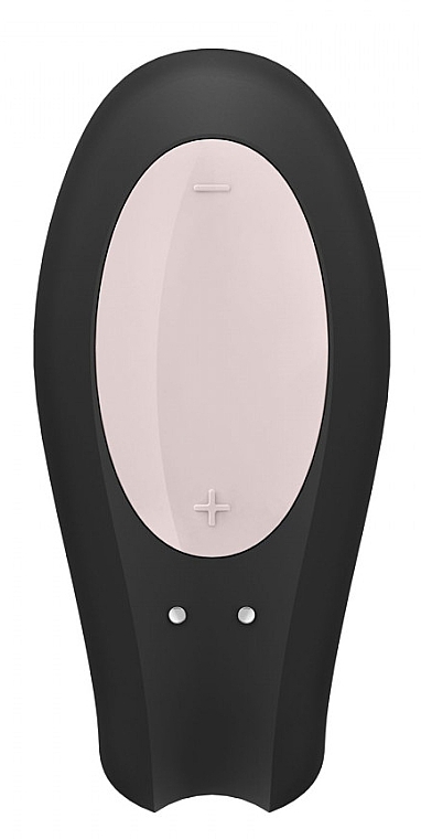 Wibrator dla par, czarny - Satisfyer Double Joy Partner Vibrator Black — Zdjęcie N3
