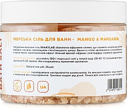 Sól do kąpieli, Mango i mandarynka - SHAKYLAB Natural Bath Salt — Zdjęcie N4