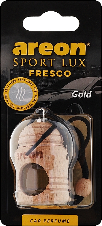 Odświeżacz powietrza do samochodu - Areon Fresco Sport Lux Gold Car Perfume — Zdjęcie N1
