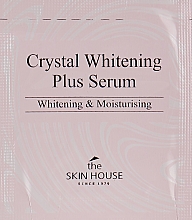 Serum rozjaśniające przebarwienia twarzy - The Skin House Crystal Whitening Plus Serum (próbka)	 — Zdjęcie N1