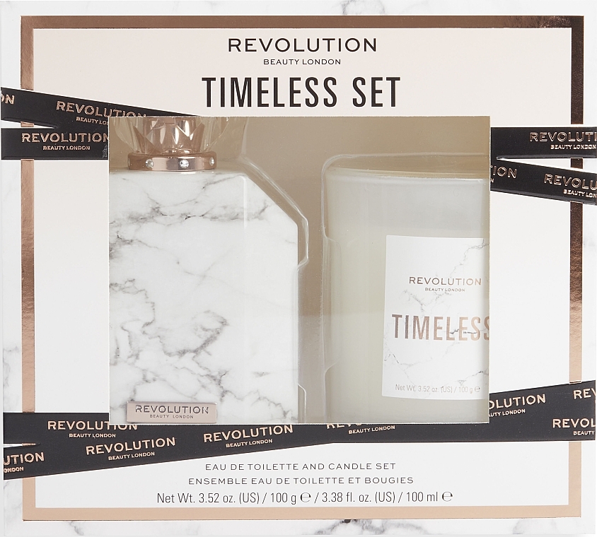 Revolution Beauty Timeless - Zestaw (edt/100ml + candle/100g) — Zdjęcie N2