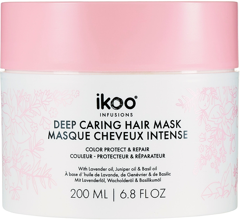 Maska do włosów - Ikoo Infusions Deep Caring Hair Mask Color Protect & Repair