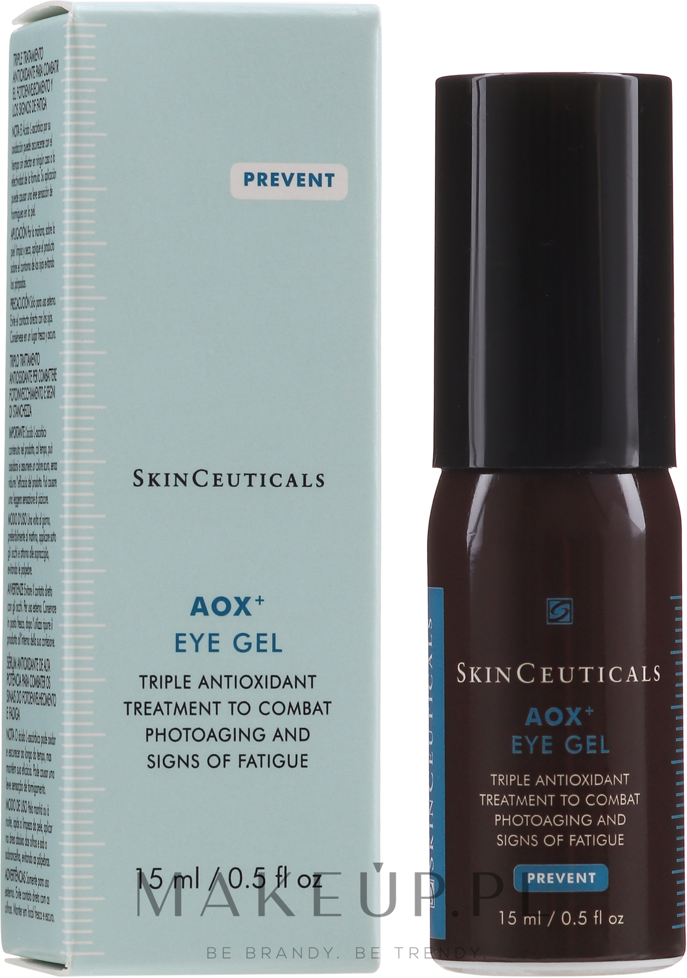 Antyoksydacyjne żelowe serum do skóry wokół oczu - SkinCeuticals Prevent Aox+ Eye Gel — Zdjęcie 15 ml