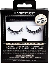 Magnetyczne sztuczne rzęsy z eyelinerem - Magic Studio Magnetic Eyelashes + Eyeliner Seductive Effect — Zdjęcie N1