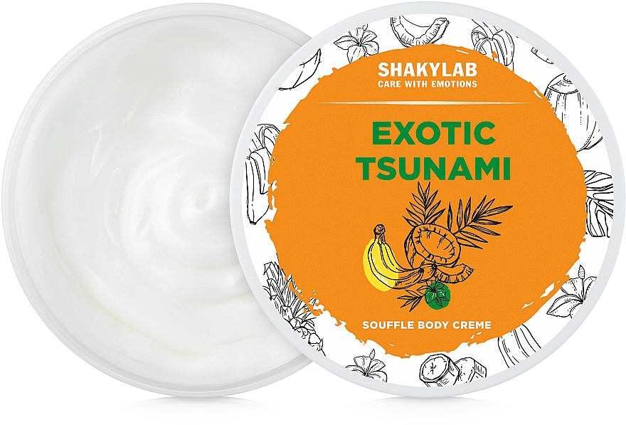 Kremowy suflet do ciała Egzotyczne Tsunami - SHAKYLAB Natural Body Cream Exotic Tsunami — Zdjęcie N1