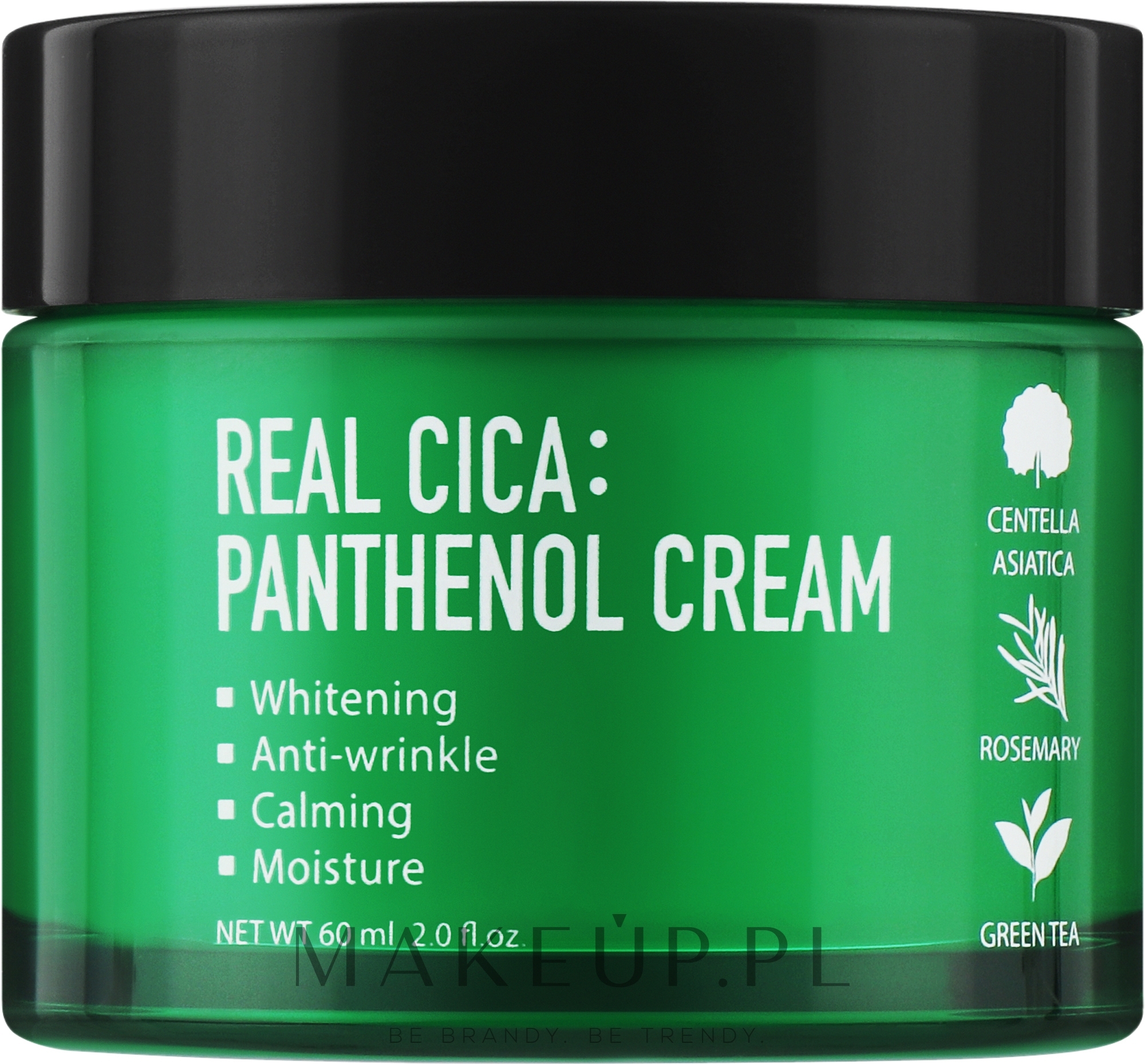 Kojący krem do twarzy z wąkrotką azjatycką - Fortheskin Real Cica Panthenol Cream — Zdjęcie 60 ml