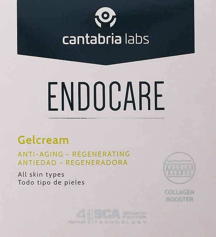 Regenerujący żel-krem przeciwstarzeniowy do twarzy - Cantabria Labs Endocare Gelcream — Zdjęcie N3