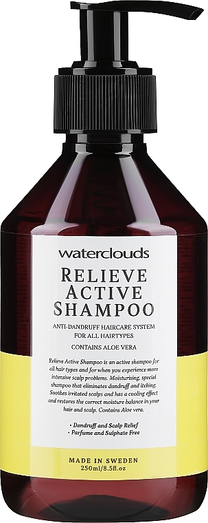 Szampon do każdego rodzaju włosów - Waterclouds Relieve Active Climbazole Shampoo — Zdjęcie N1