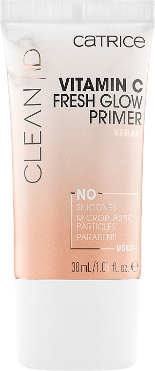 Rozświetlająca baza pod makijaż z witaminą C - Catrice Clean ID Vitamin C Fresh Glow Primer — Zdjęcie N1