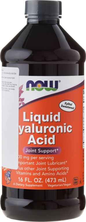 Kwas hialuronowy na prawidłową pracę stawów - Now Foods Liquid Hyaluronic Acid — фото N1