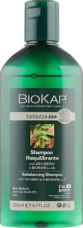 Naprawczy szampon do włosów - BiosLine BioKap Rebalancing Shampoo — Zdjęcie N2